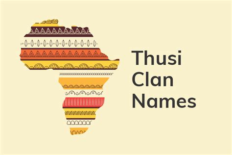 Izithakazelo Zakwa Thusi: Thusi Clan Names .